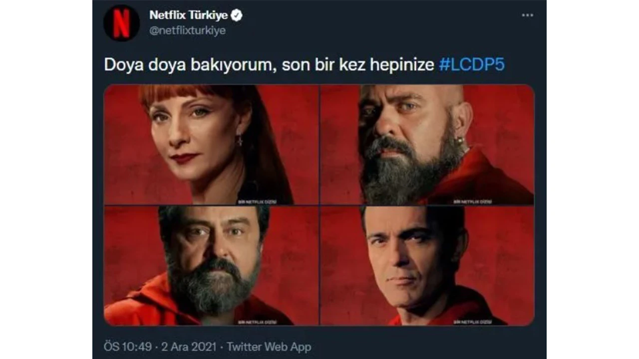 La Casa De Papel final sezonu yayınlandı! La Casa De Papel'in final sezonu Netflix'te...